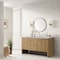 James Martin Vanities Hudson 60in Single Vanity, Light Natural Oak w/ 3 CM Arctic Fall Top 435-V60S-LNO-3AF - alternate 3